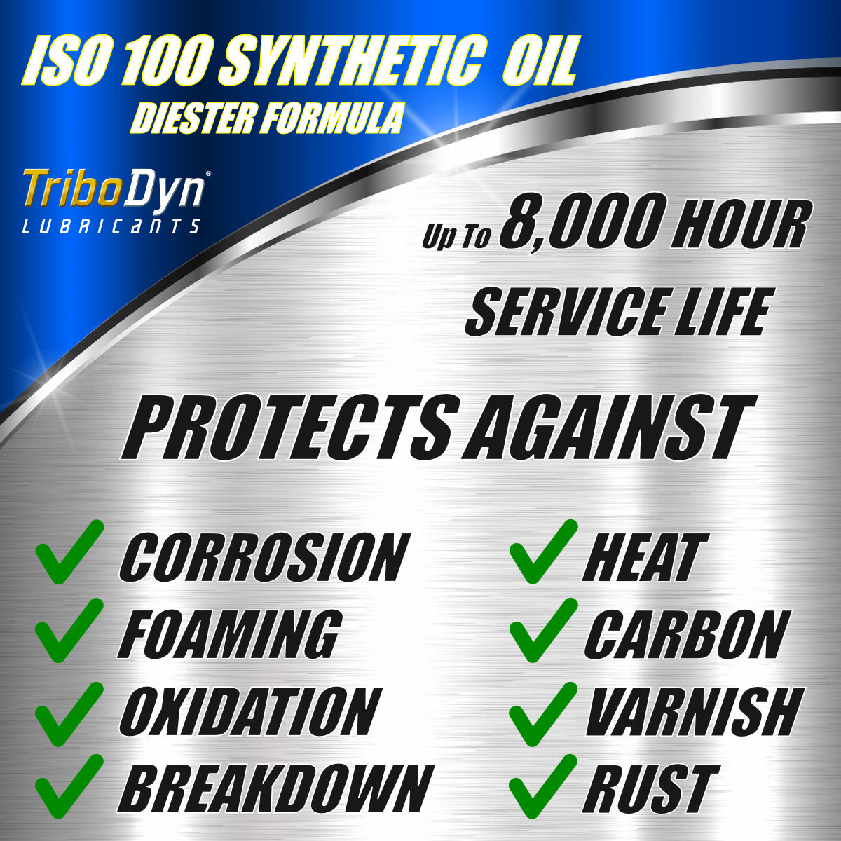 TriboDyn Tri-Guard 2100 SAE 30 ISO 100 Diester Synthetic Piston Compressor Oil - CoolBlueOil.com