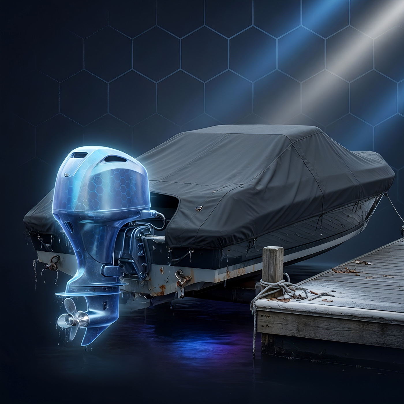 TriboDyn Marine Plus 2-Cycle Oil – superior marine corrosion protection even during long-term boat storage with a covered boat at the dock