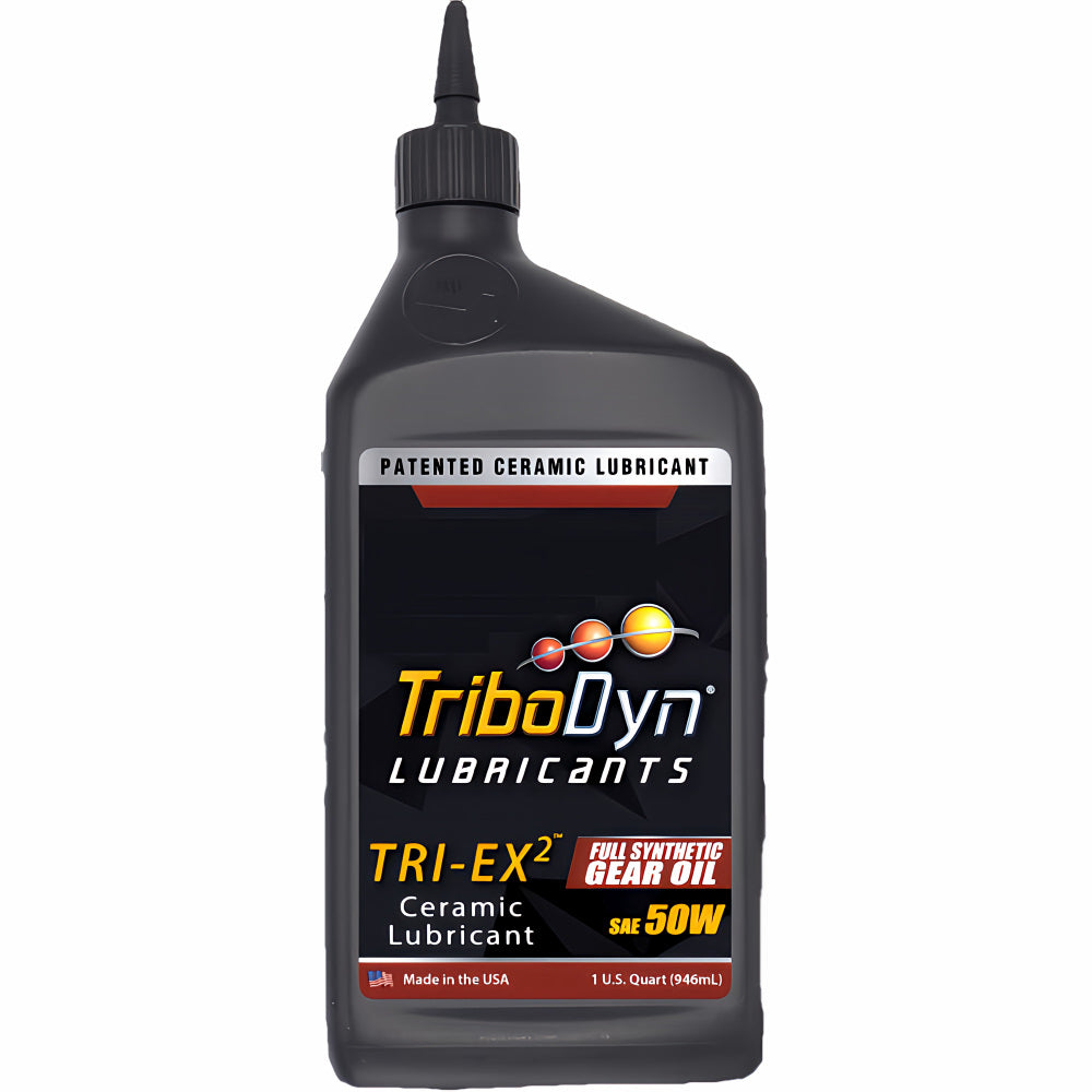 One Quart Bottle of TriboDyn Tri-Ex2 Full Synthetic 50W Gear Oil with Ceramic Coating