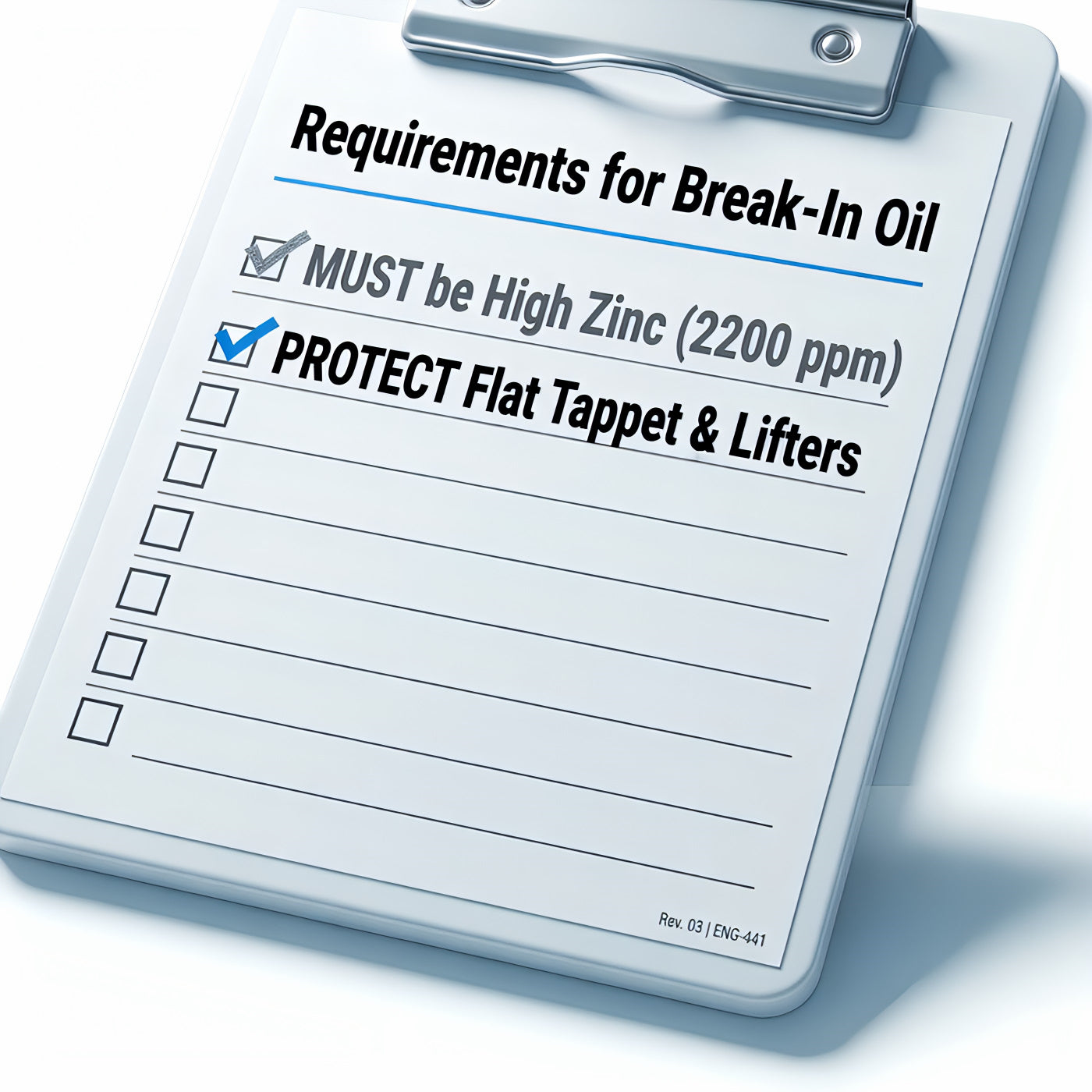 TriboDyn Break-In 30W Motor Oil – protects flat tappet and lifters during critical break-in