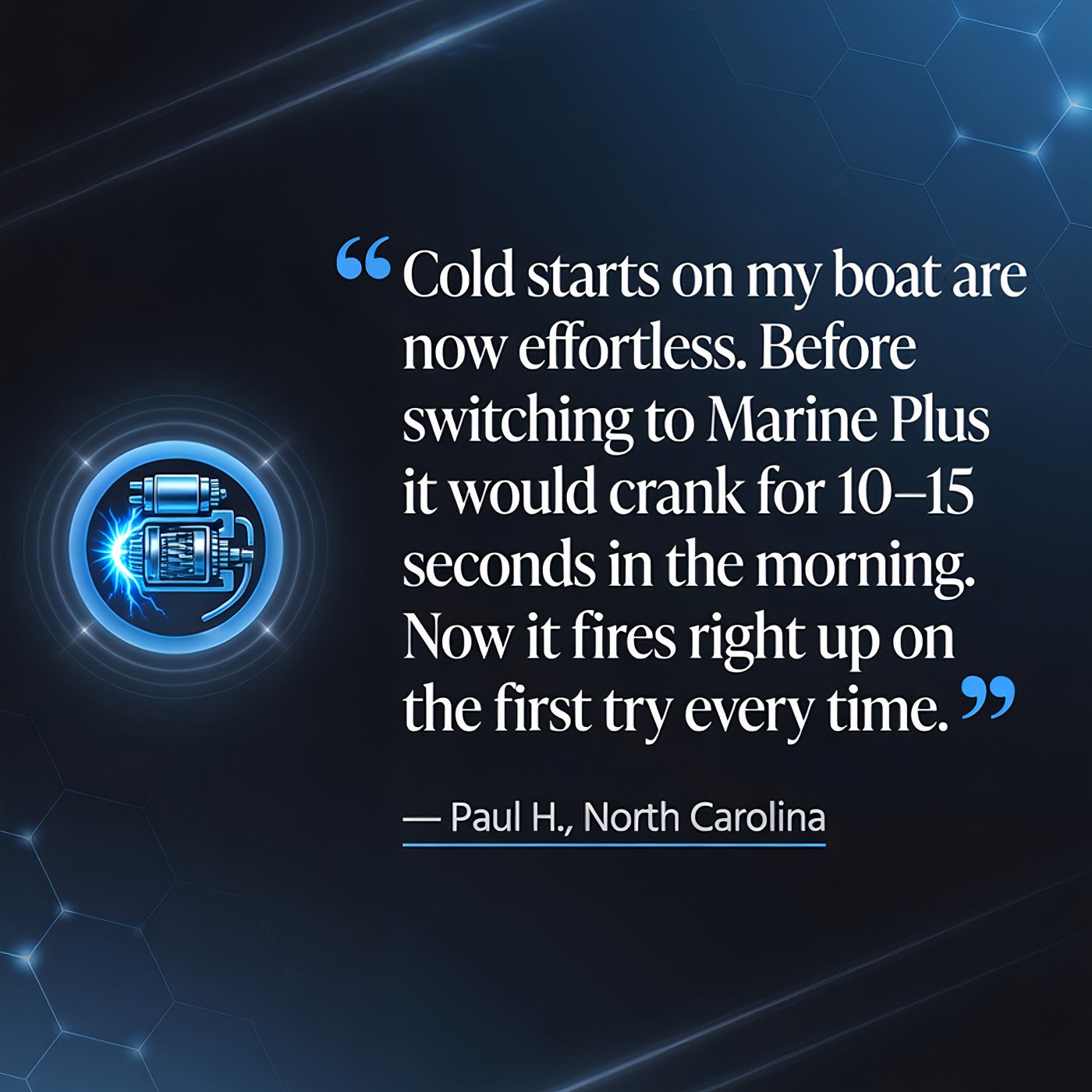 TriboDyn Marine Plus 2-Cycle Oil customer review – effortless cold starts on boat engines