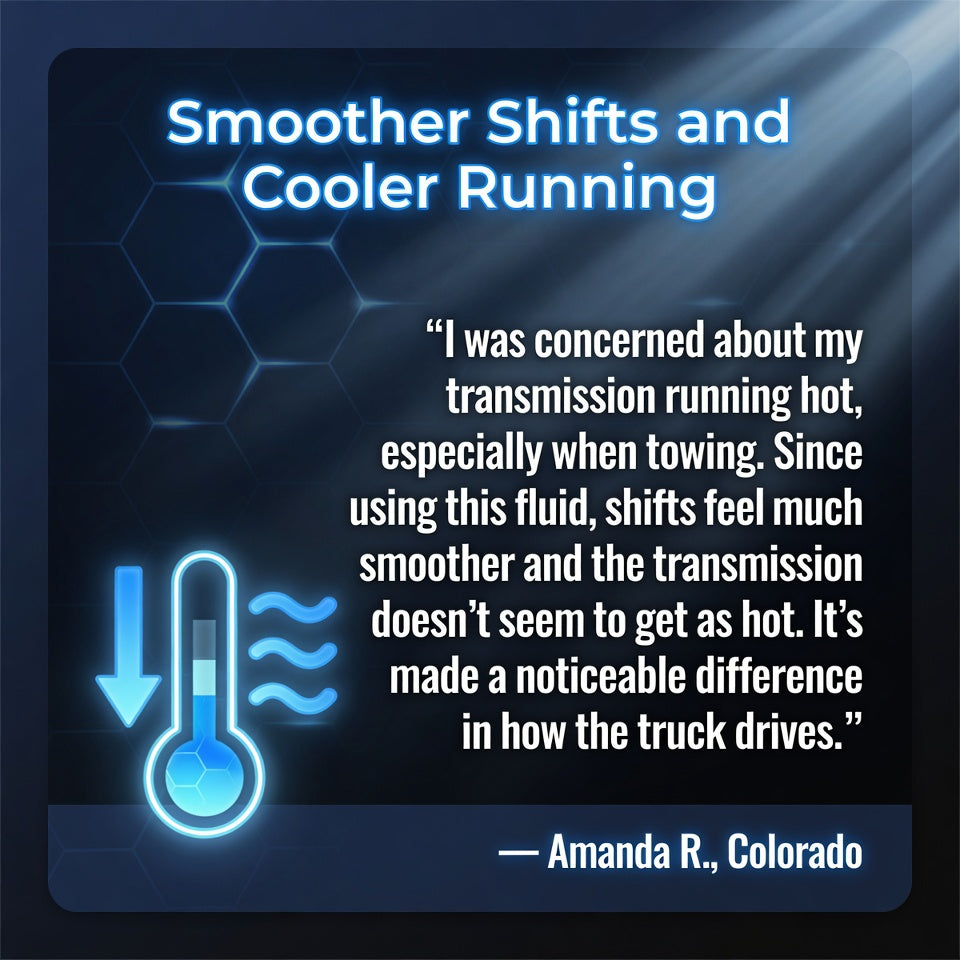 Customer review of TriboDyn TRI-EX Full Synthetic MV-ATF – smoother shifts and reduced operating temperature