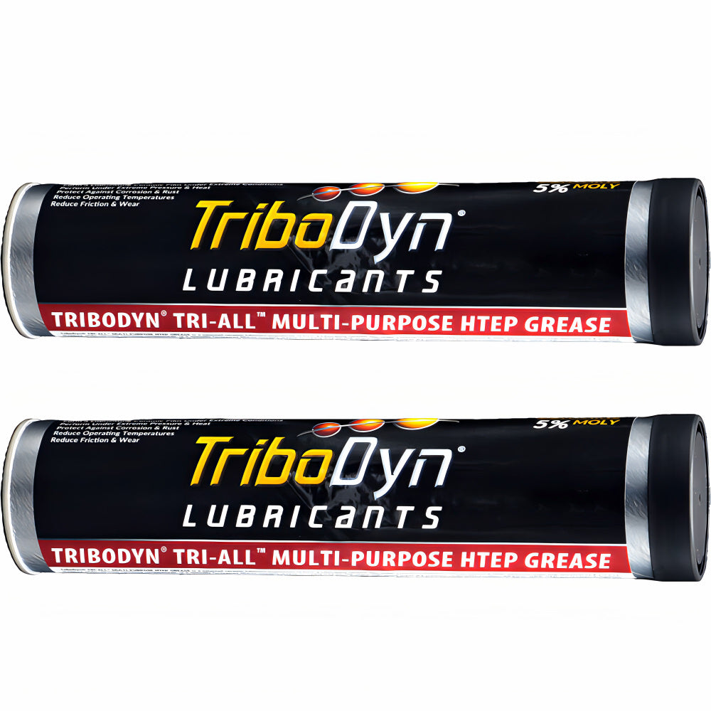 TriboDyn TRI-ALL Multi-Purpose HTEP Grease 2-pack of cartridges – high-temperature extreme pressure grease with patented ceramic technology and 5% Moly