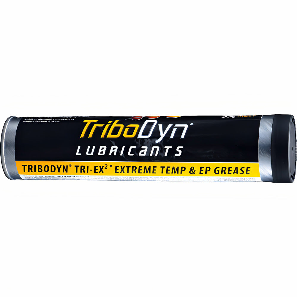 TriboDyn TRI-EX2 Extreme Temp & EP Grease 14 oz cartridge – patented ceramic lubricant with 5% Moly for extreme temperature and extreme pressure applications