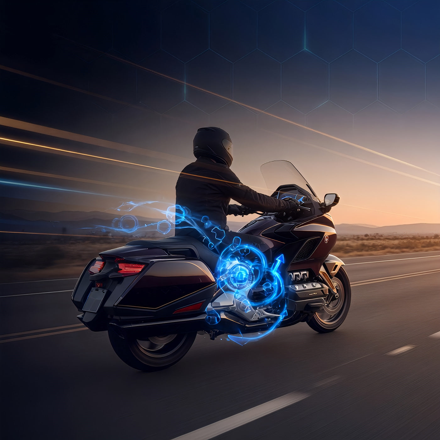 TriboDyn 10W-40 JASO MA2 Full Synthetic Motorcycle Oil – Improved fuel economy and extended range with patented ceramic technology