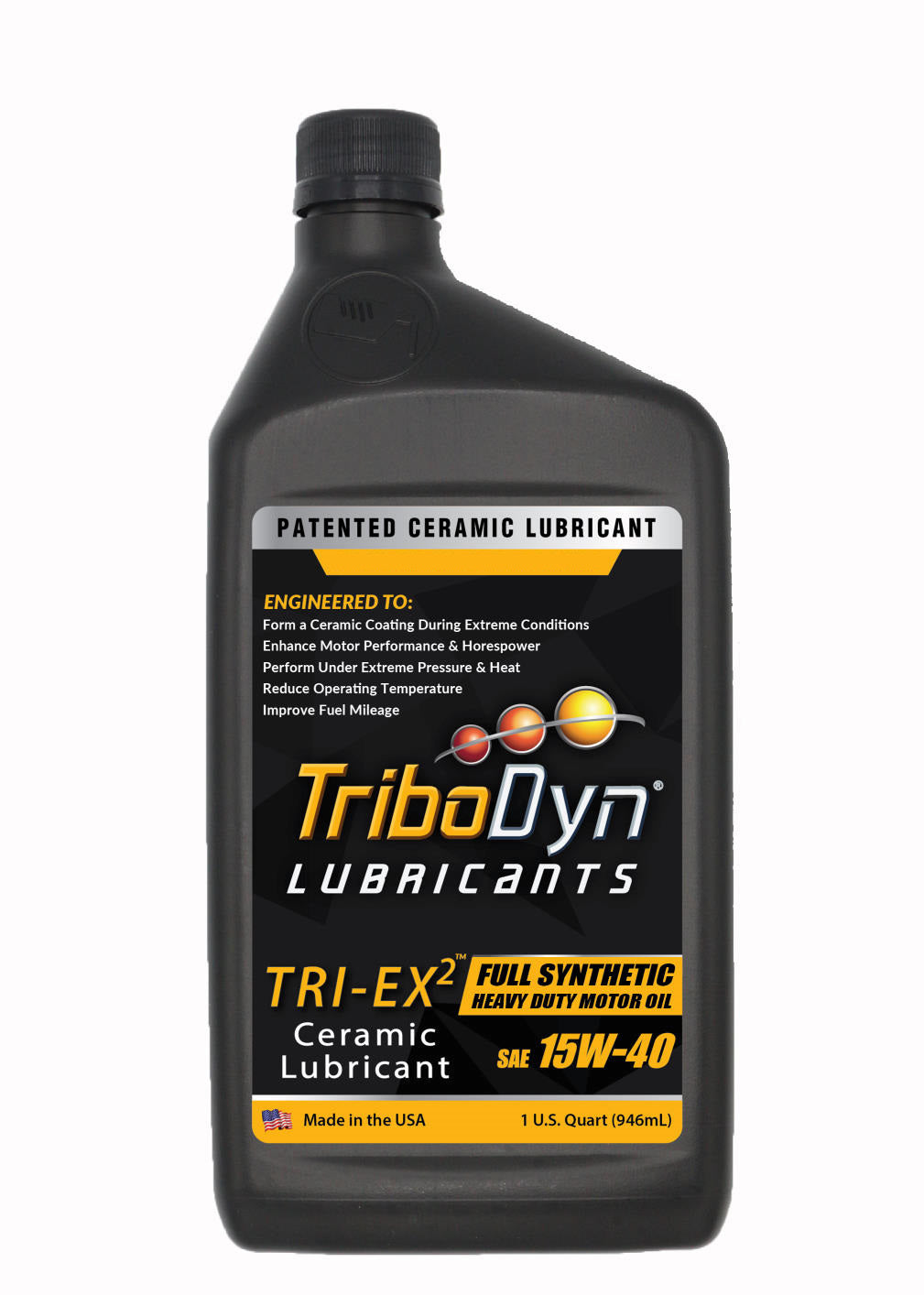 TriboDyn TRI-EX 2 Full Synthetic SAE 15W40 Diesel Oil with Ceramic Coating - CoolBlueOil.com