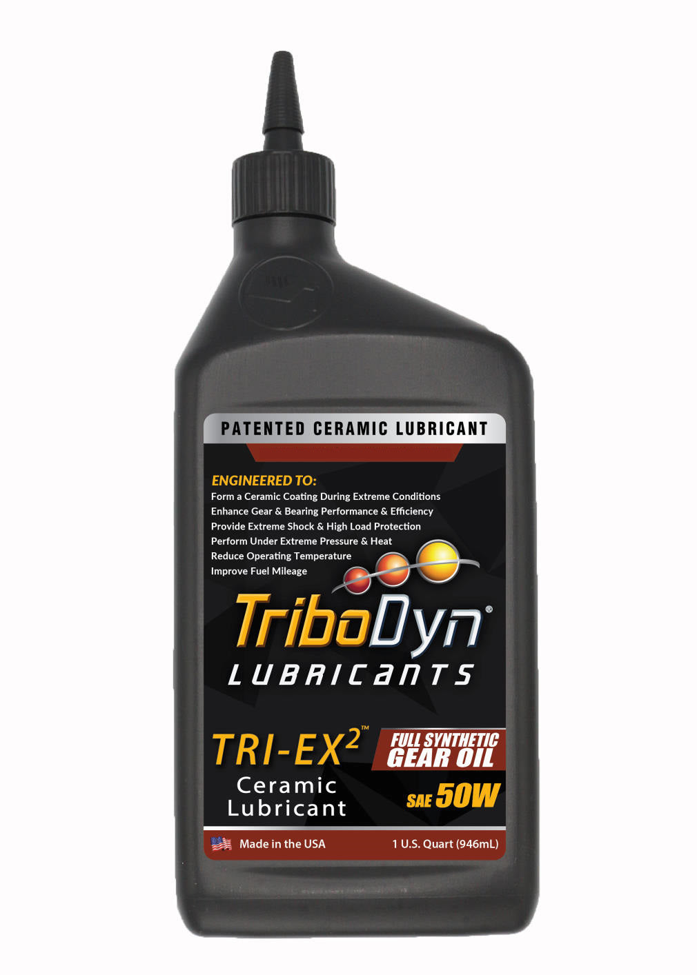 TriboDyn TRI-EX 2 Full Synthetic SAE 50W Gear Oil with Ceramic Coating - CoolBlueOil.com