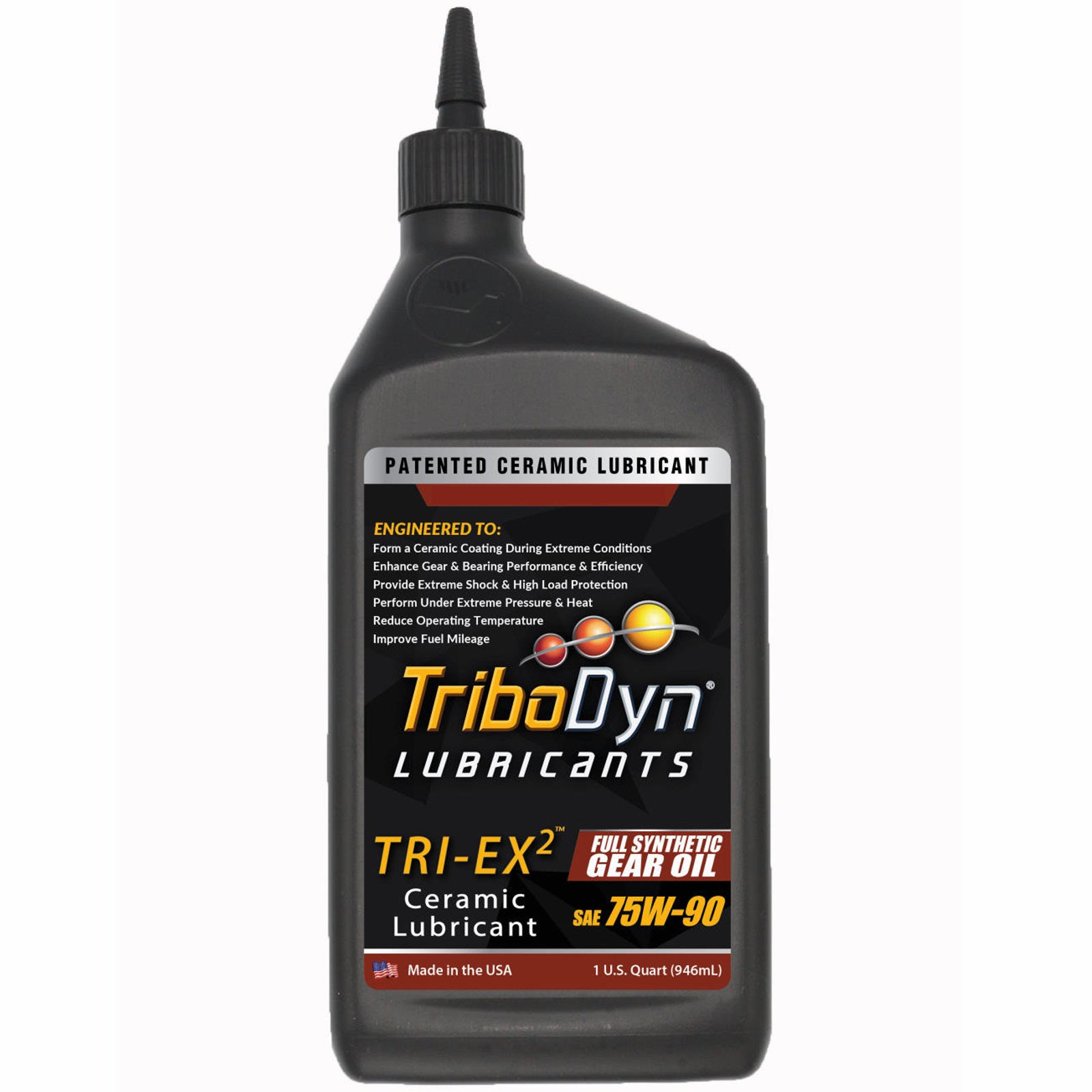 TriboDyn TRI-EX 2 Synthetic 75w90 Gear Oil with Ceramic Coating - CoolBlueOil.com