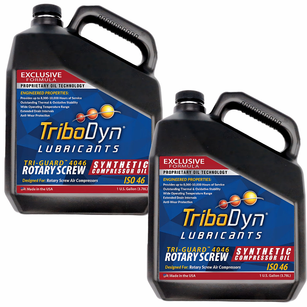 TriboDyn Tri-Guard 4046 ISO 46 Synthetic PAO Compressor Oil | 10,000 Hr Life - CoolBlueOil.com