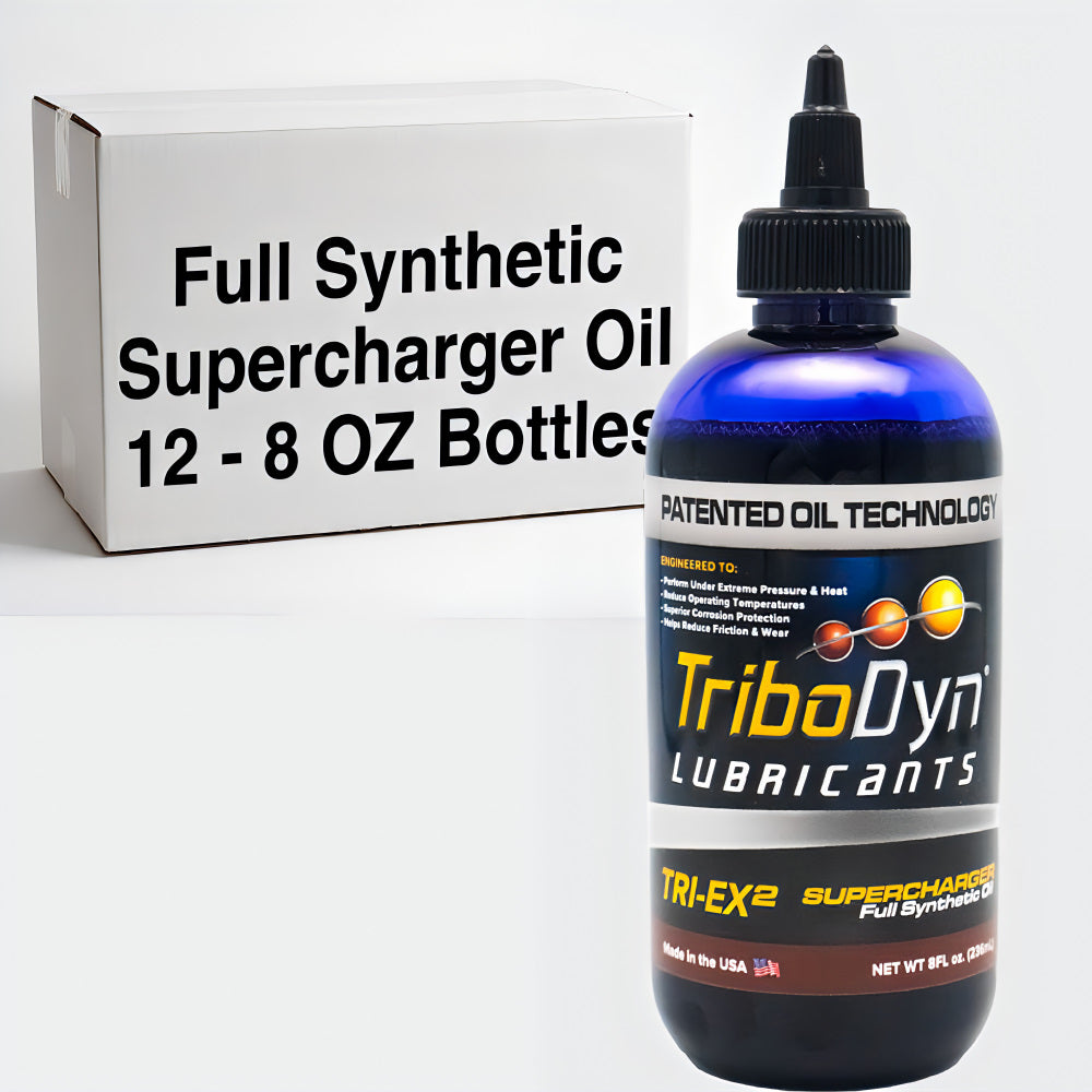 TriboDyn Ceramic Supercharger Oil TRI-EX² – Patented ceramic technology for superior protection, reduced friction, and quieter supercharger operation 12 bottle case for best pricing