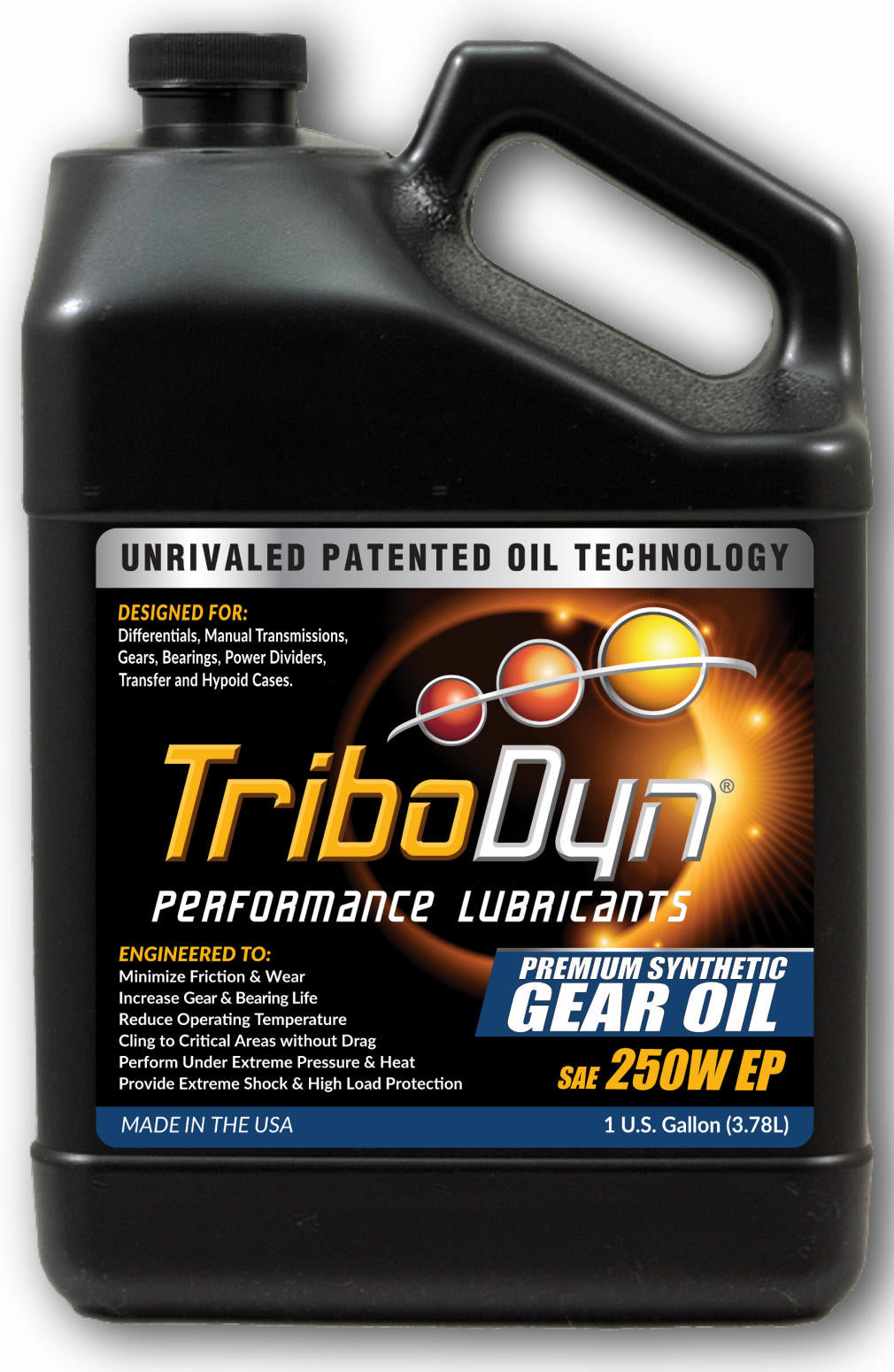 TriboDyn Full Synthetic SAE 250 Gear Oil with Ceramic Coating - CoolBlueOil.com