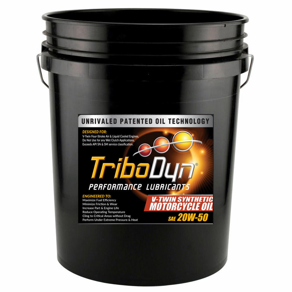 TriboDyn Synthetic 20W50 VTwin Motorcycle Oil with Ceramic Coating - CoolBlueOil.com