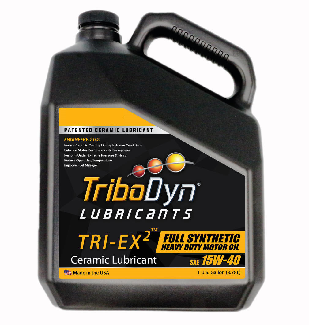 TriboDyn TRI-EX 2 Full Synthetic SAE 15W40 Diesel Oil with Ceramic Coating - CoolBlueOil.com