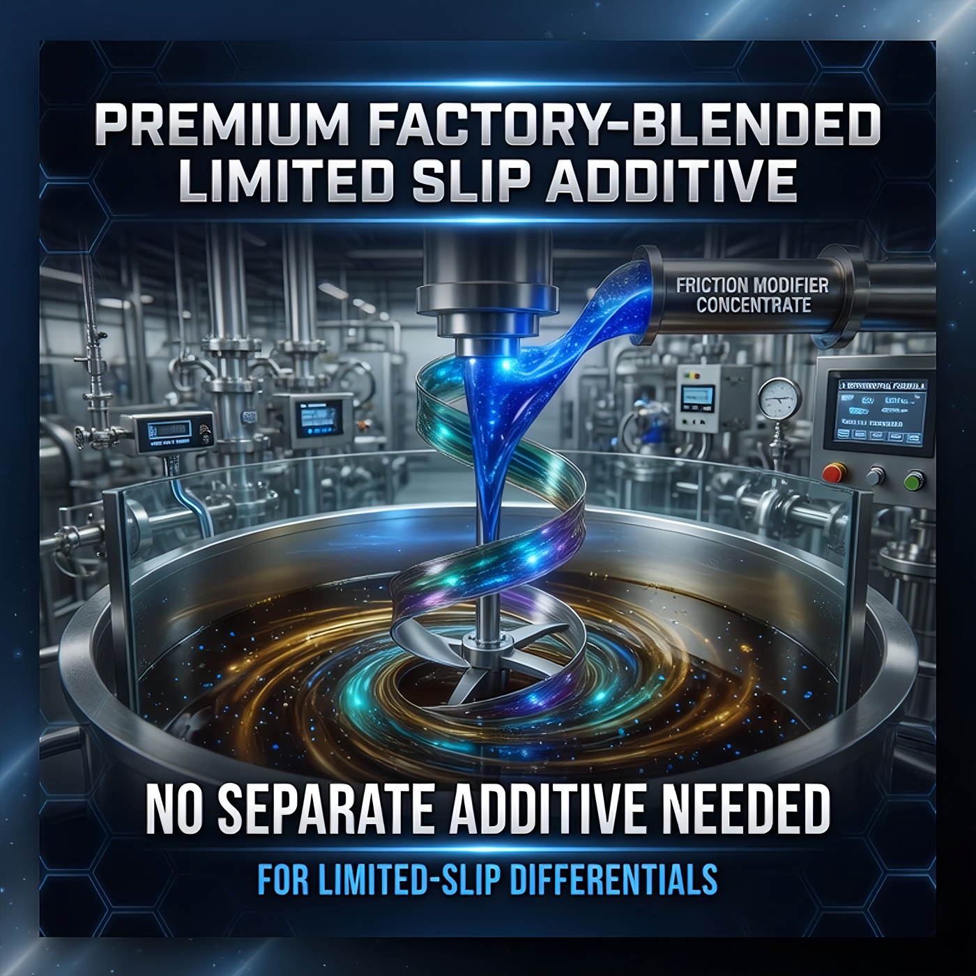 TriboDyn TRI-EX 75W-140 Limited Slip gear oil comes with premium factory-blended limited slip additive – no separate additive needed