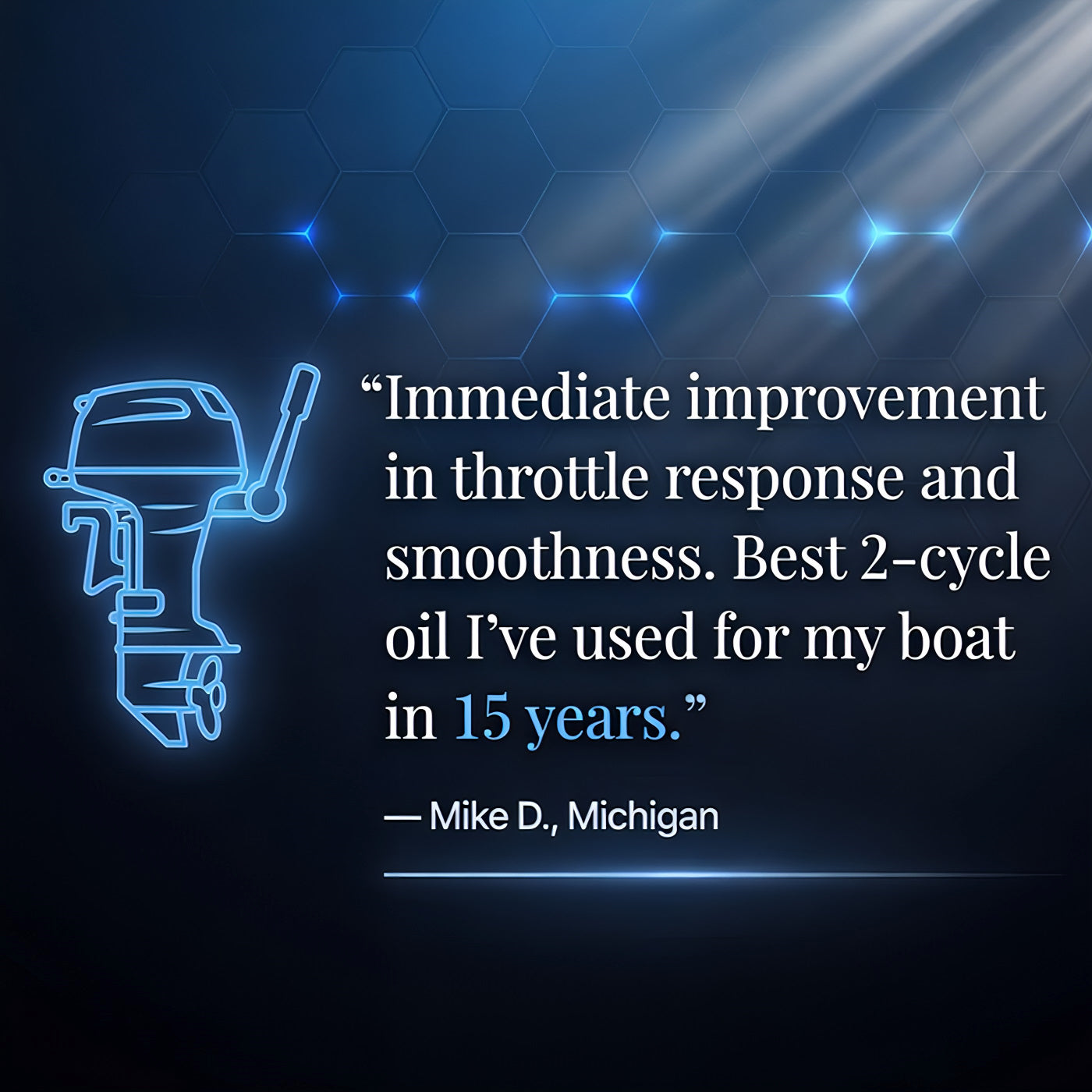 TriboDyn Marine Plus 2-Cycle Oil customer review – reliable outboard performance and improved throttle response