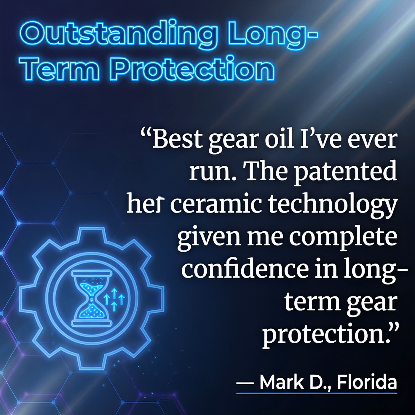 Customer review of TriboDyn TRI-EX² 75W-90 Full Synthetic Gear Oil outstanding long-term protection