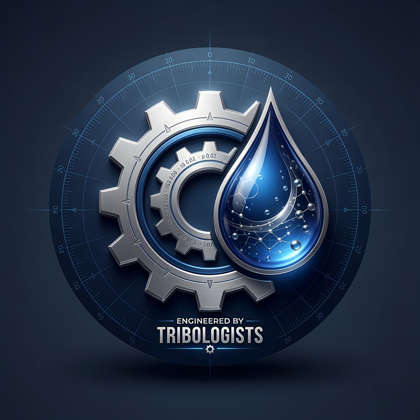 TriboDyn engineered by tribologists icon – advanced synthetic oils formulated for extreme stresses in engines, compressors, gearboxes, and machinery