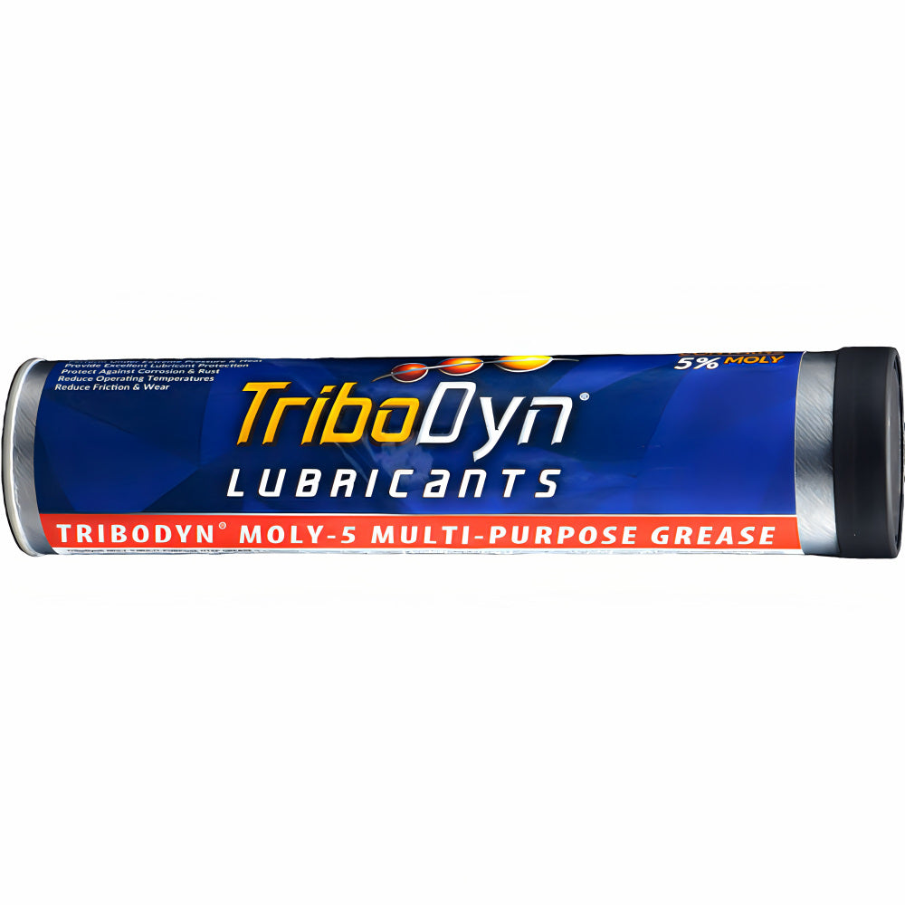 TriboDyn Moly-5 Multi-Purpose Grease cartridge – 5% Moly formula for extreme pressure, heat, corrosion protection and reduced friction & wear