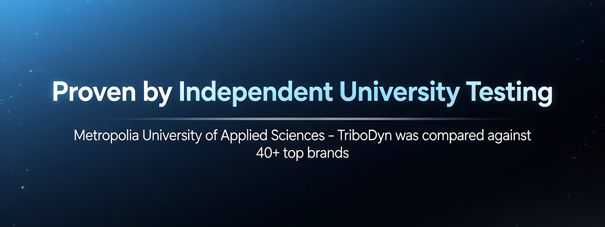 Proven by Independent University Testing – Metropolia University of Applied Sciences tested TriboDyn lubricants against 40+ top brands for superior film strength, horsepower, and performance