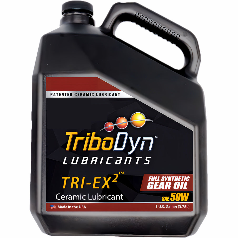 TriboDyn TRI-EX2 Full Synthetic SAE 50W Gear Oil 1 gallon jug – patented ceramic lubricant full synthetic gear oil